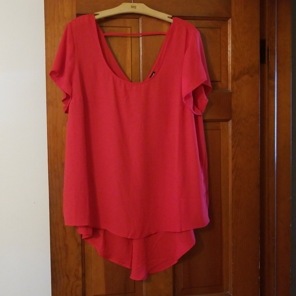 Torrid Size 2 red short sleeve top